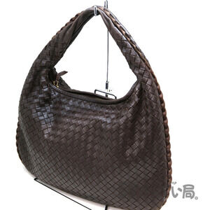 Bottega Veneta One Handle Bag Brown Leather